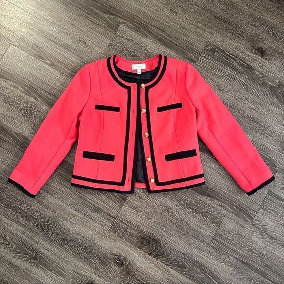 J. Crew Lady Jacket in Berry Double-Serge Wool - Picture 1 of 10